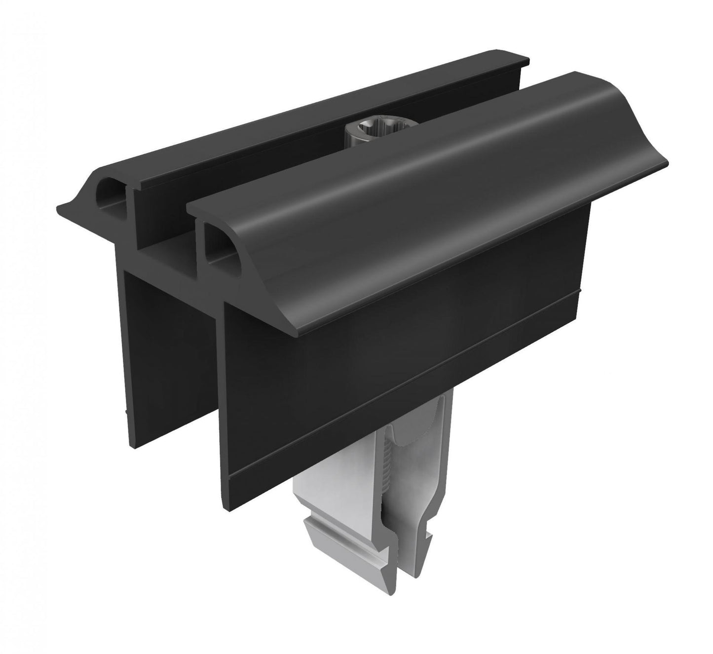 Modulmittelklemme Klick ALU schwarz / 30mm - 50mm