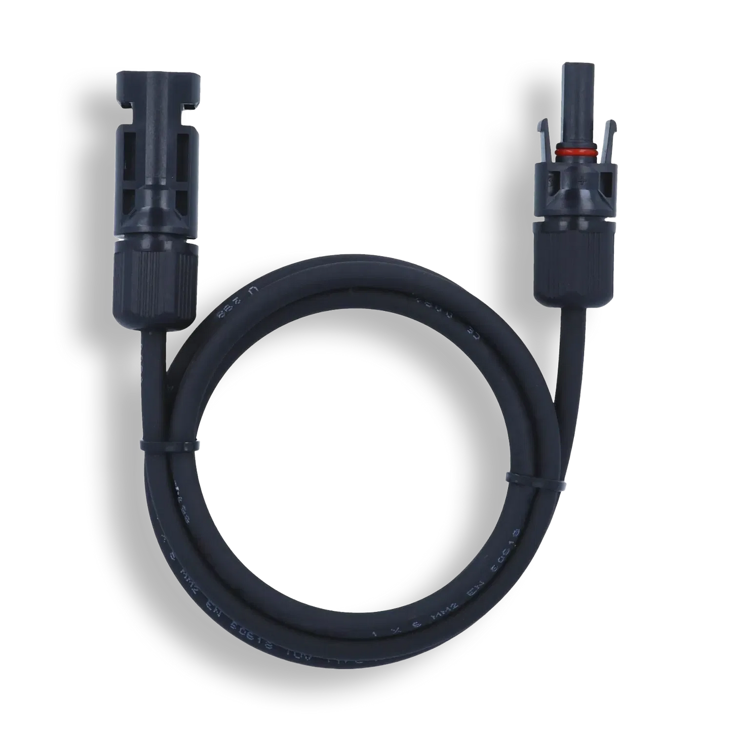 Verlängerungskabel 6mm² beidseitig kompatibel mit MC4 Solarkabel schwarz inkl. Stecker - 5m